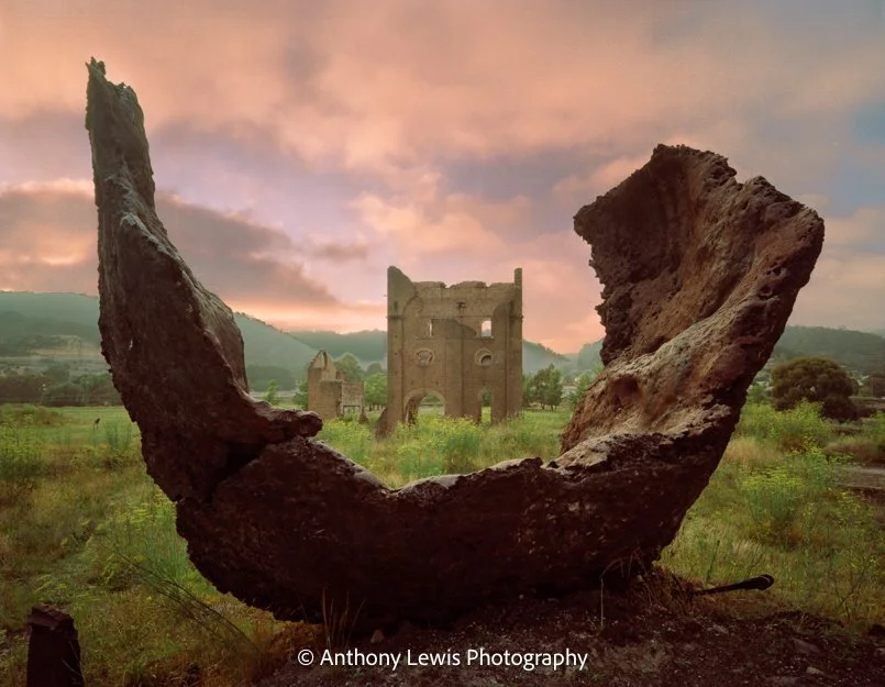 Lithgow Blast Furnace IV, 4x5 inch Kodak Portra film