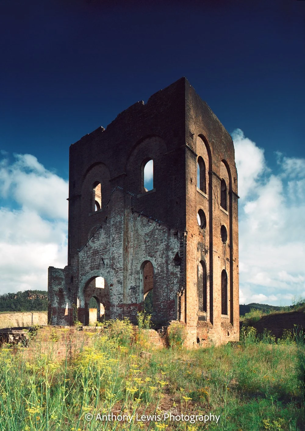 Lithgow Blast Furnace l, 4x5 inch Kodak Portra film