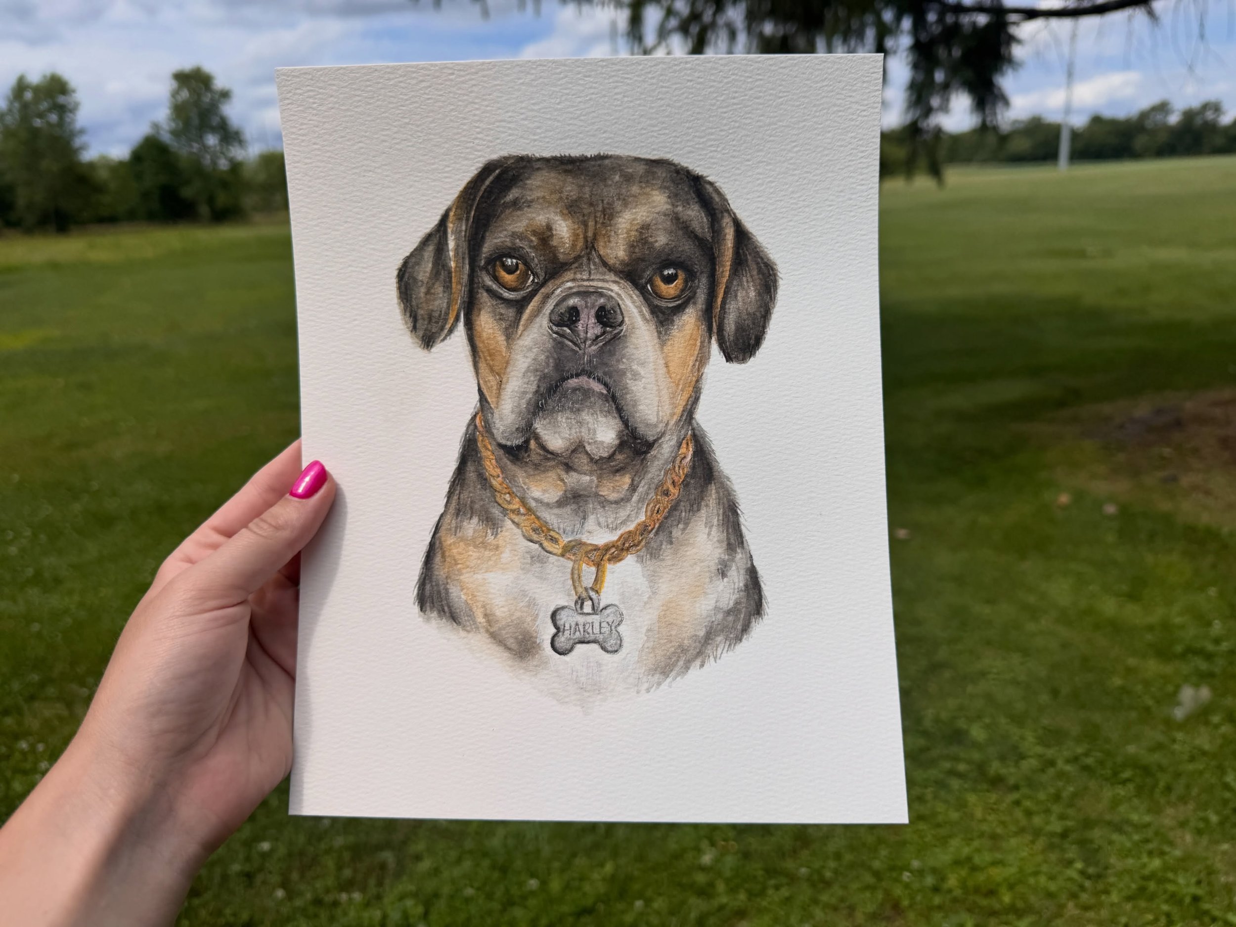 How sweet is this face?

Another painting to help keep their memories close ❤️