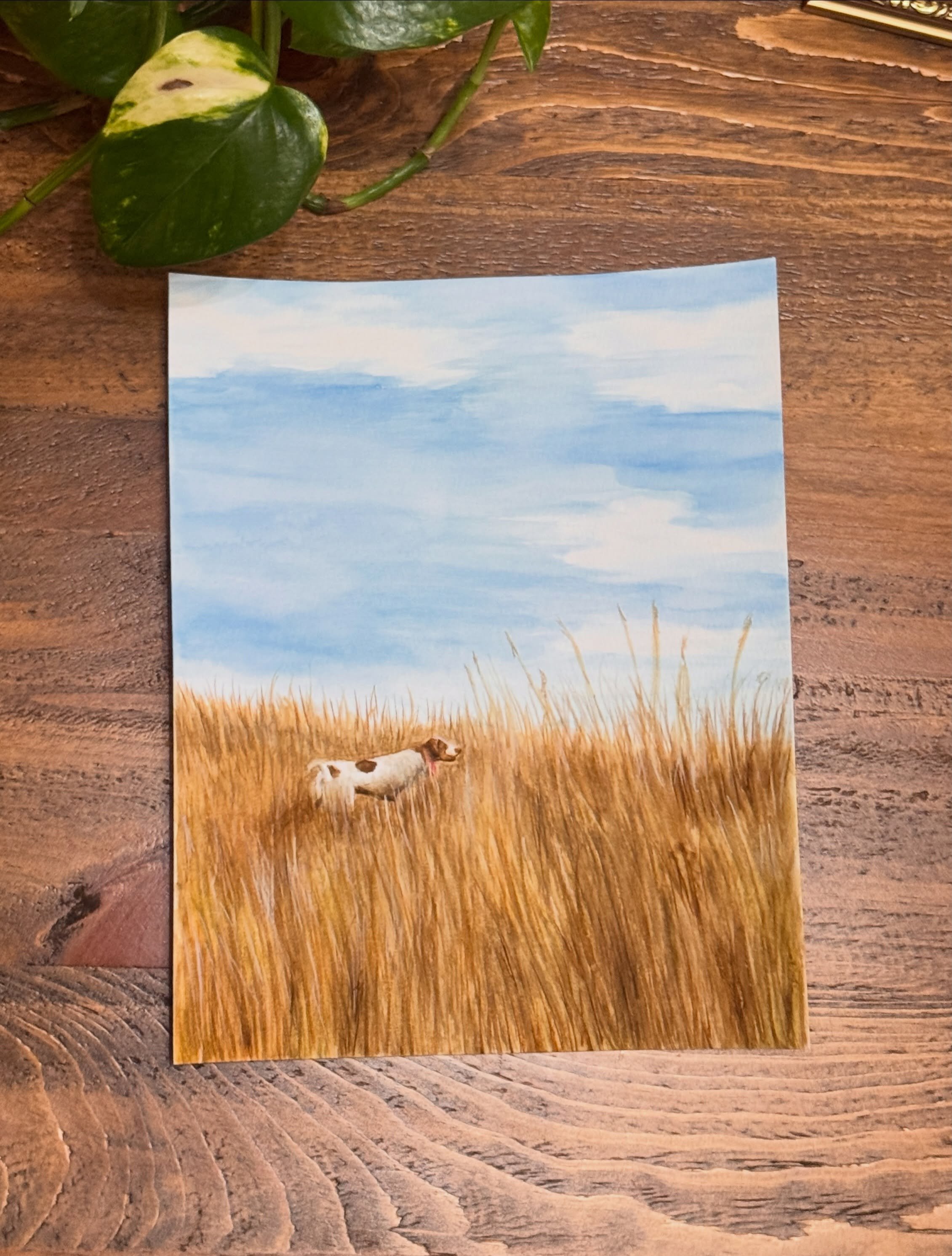 A painting to capture a special memory 🌾🩵