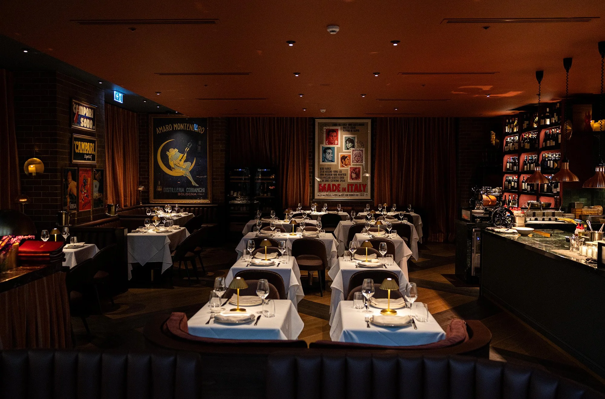 Photo of main dining room at Bar Conte Sydney CBD for groups of up to 11 guests