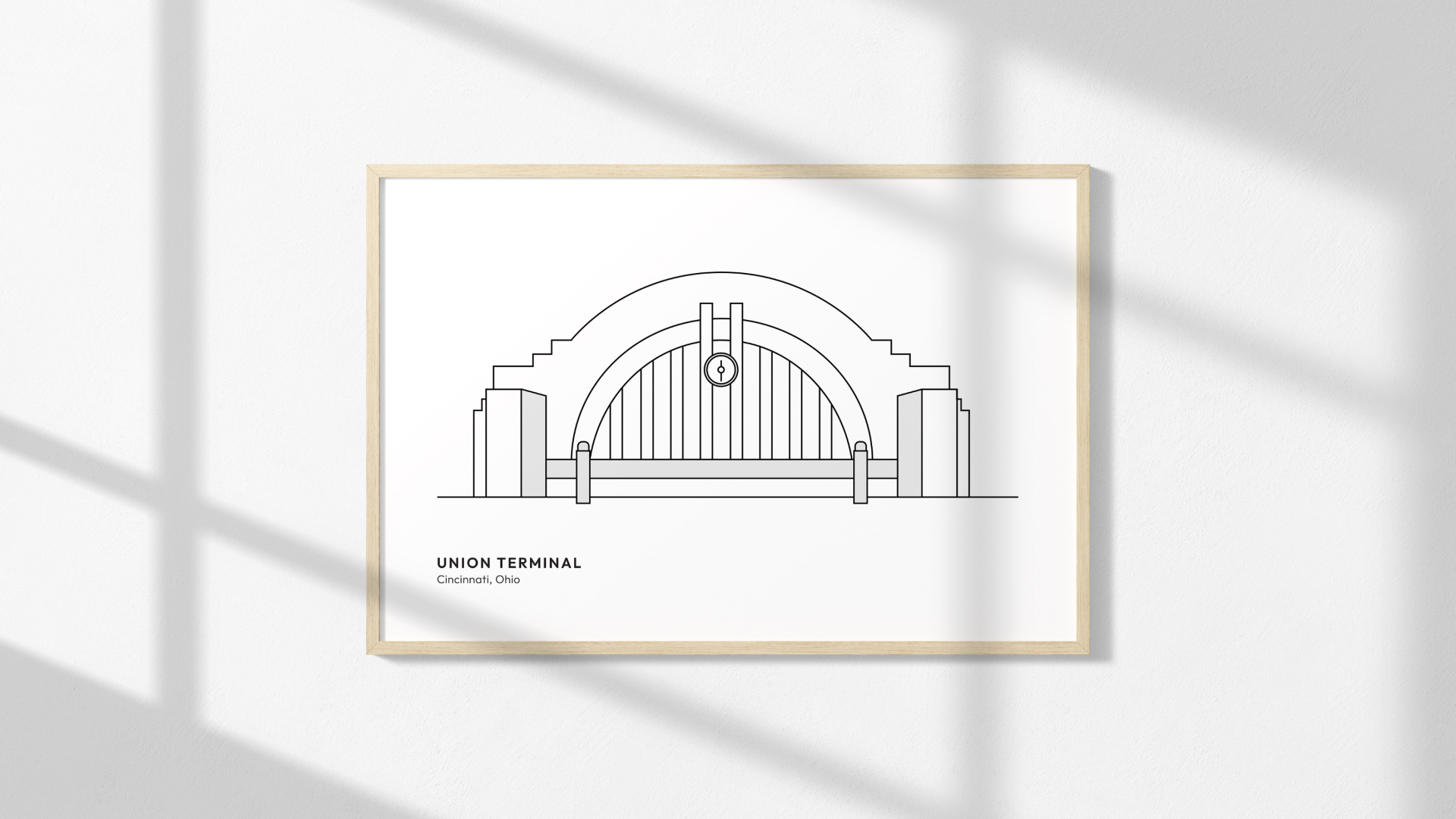 Union Terminal Line Art