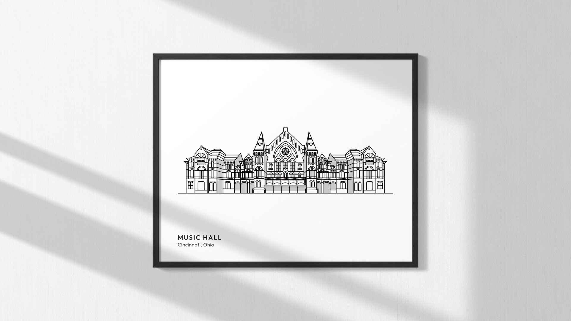 Music Hall Line Art