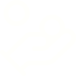 A simplified white line drawing of a hand holding two circles, representing pills or capsules, on a black background.