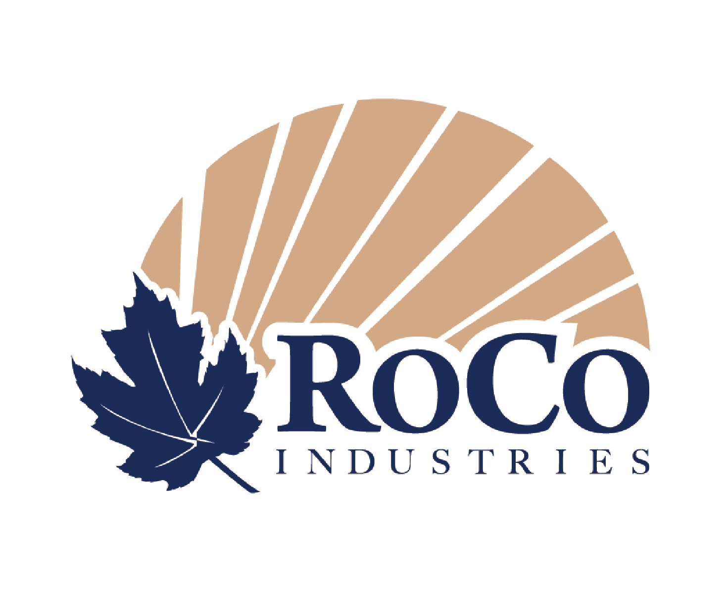 Beige, blue and white logo for renewable energy company.