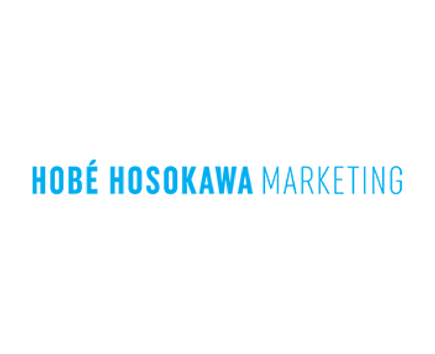 Bright blue logo for marketing social enterprise.