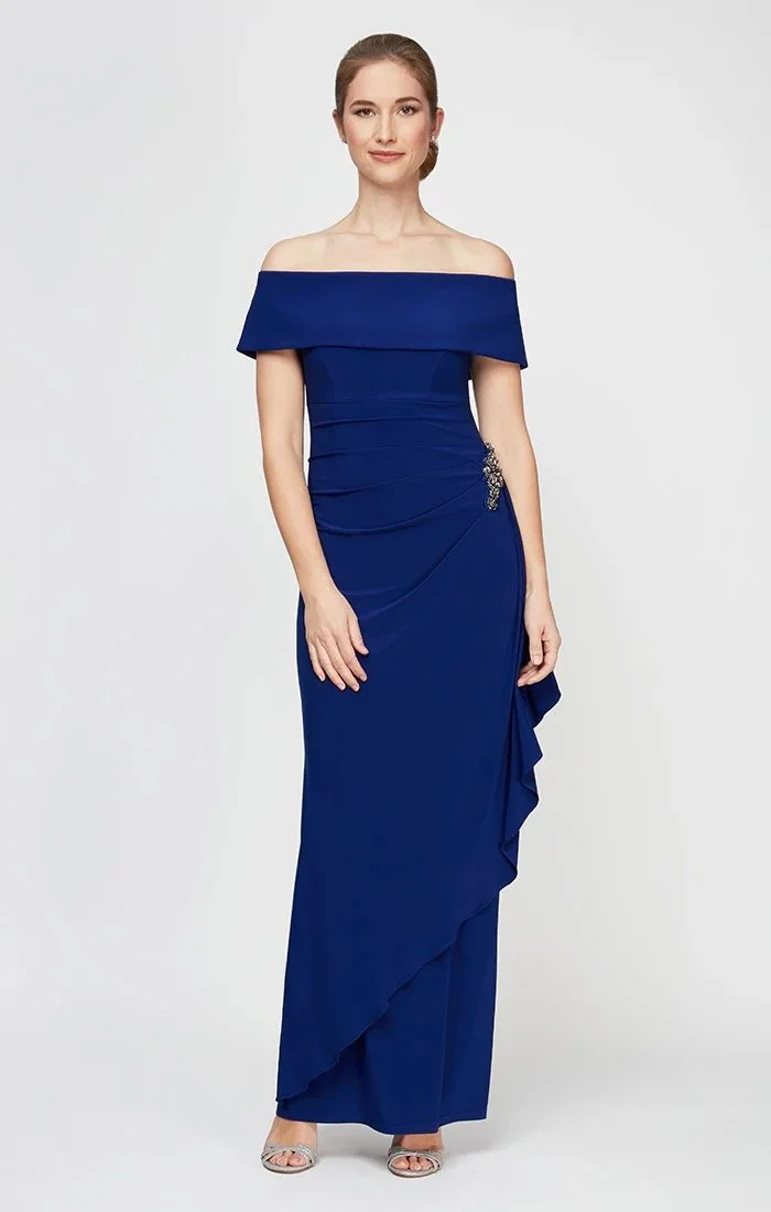 Off-the-Shoulder Jersey Dress