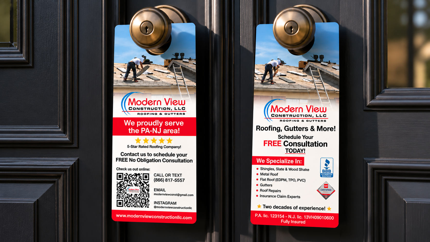 Modern View Roofing Door Hangers.png