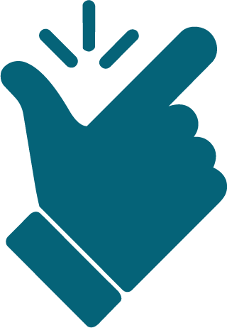 Illustration of a hand with fingers crossed.