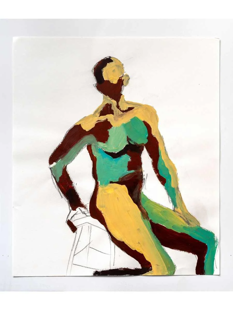 Gesture XVII
Mixed media on paper