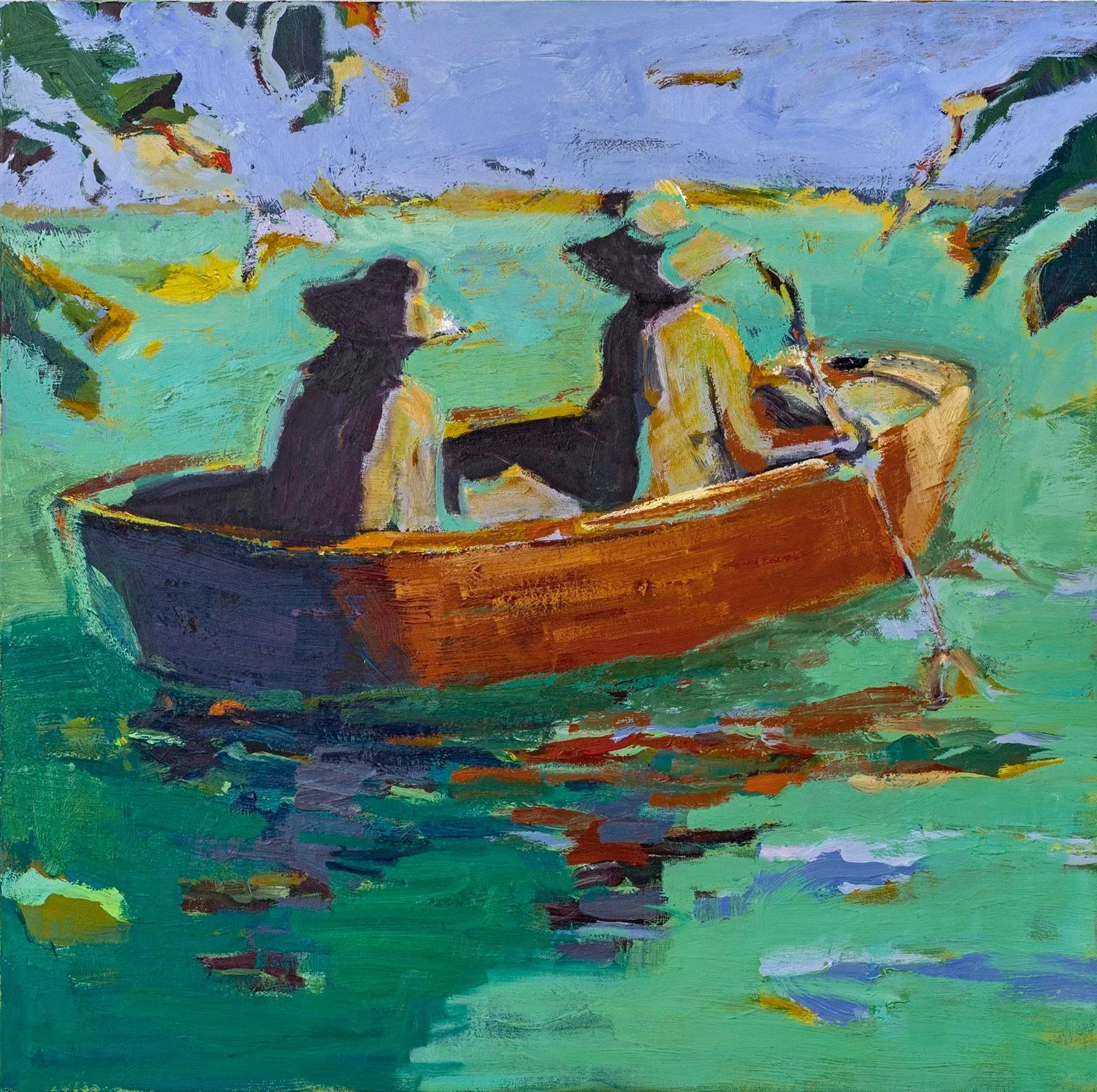 Drifting 
Oil on canvas, 36 x 36 in
[Private Collection]