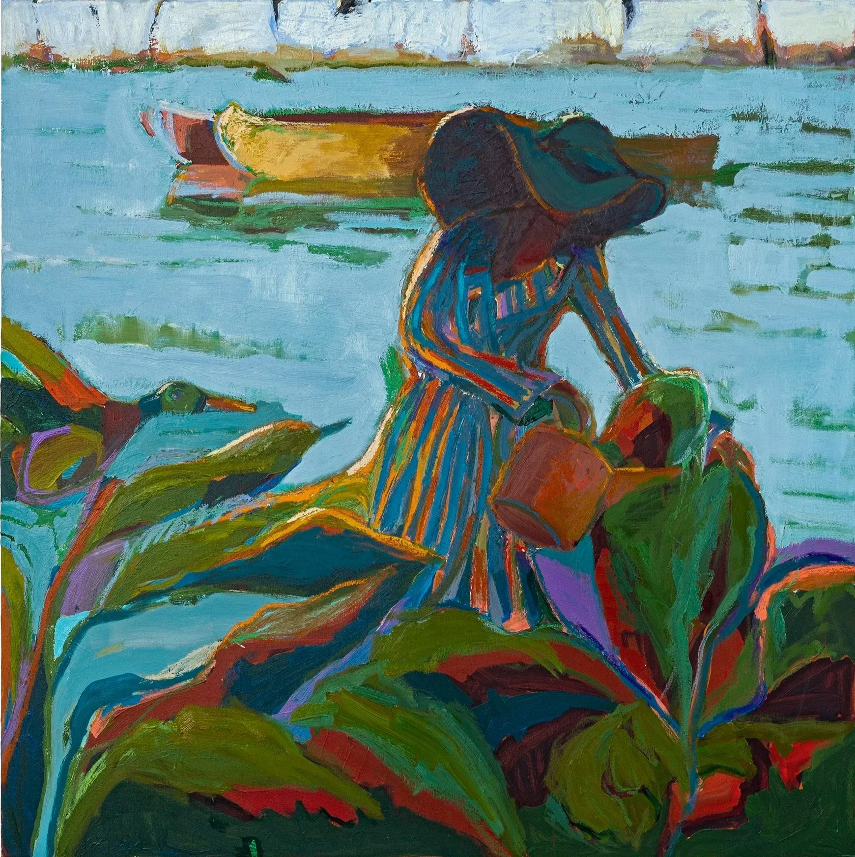Tranquil Nurturing 
Oil on canvas, 48 x 48 in