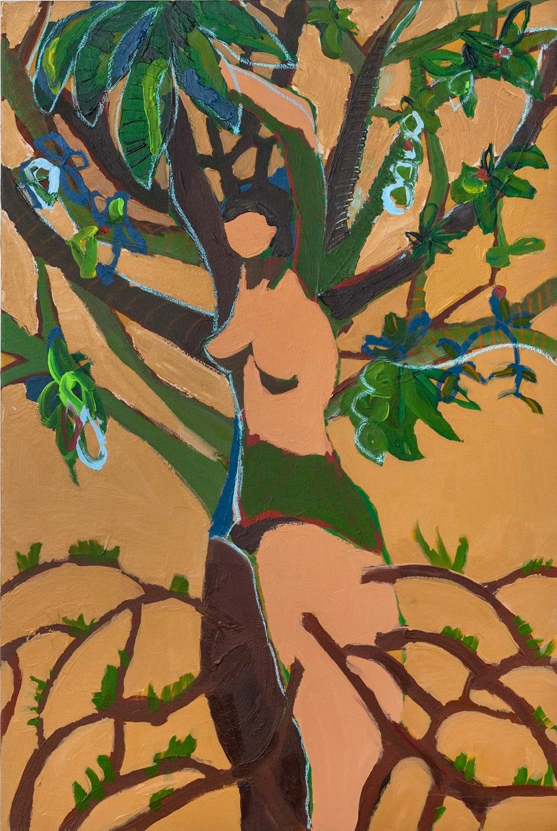 Branching Out
Acrylic and oil stick on canvas, 36 x 24 in