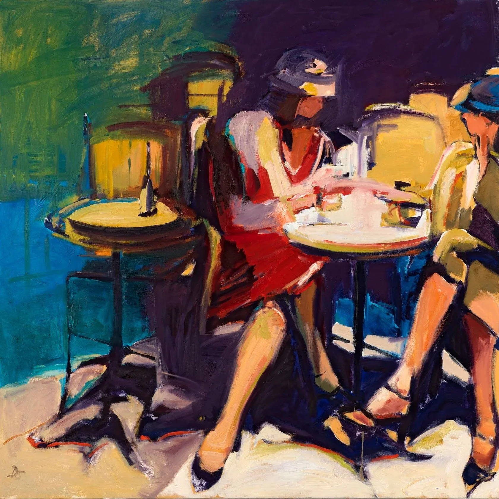 Coffee Time
Oil on canvas, 48 x 48 in
[Private Collection]