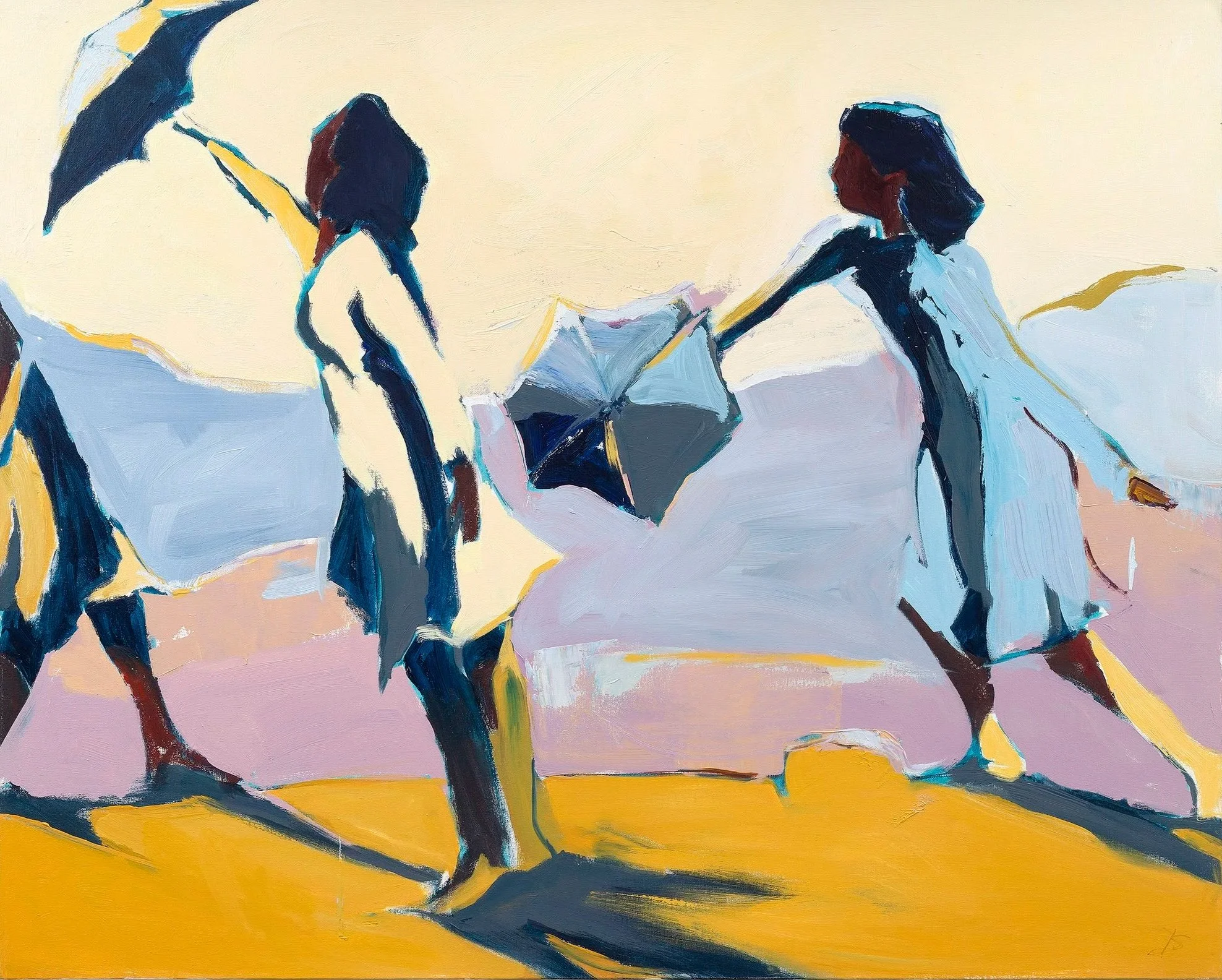 Dancing Under the Rain
Acrylic on canvas, 60 x 48 in