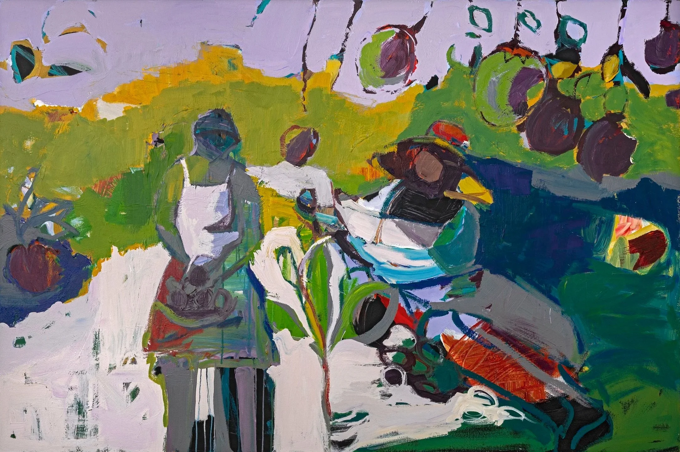 Passion Fruit
Acrylic and oil on canvas, 48 x 72 in