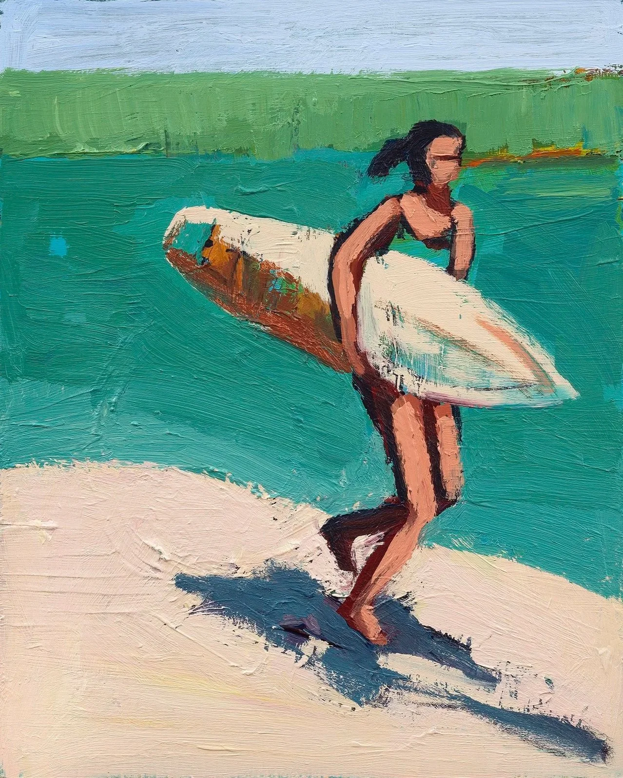 Girl Surfer
Acrylic on canvas, 20 x 16 in