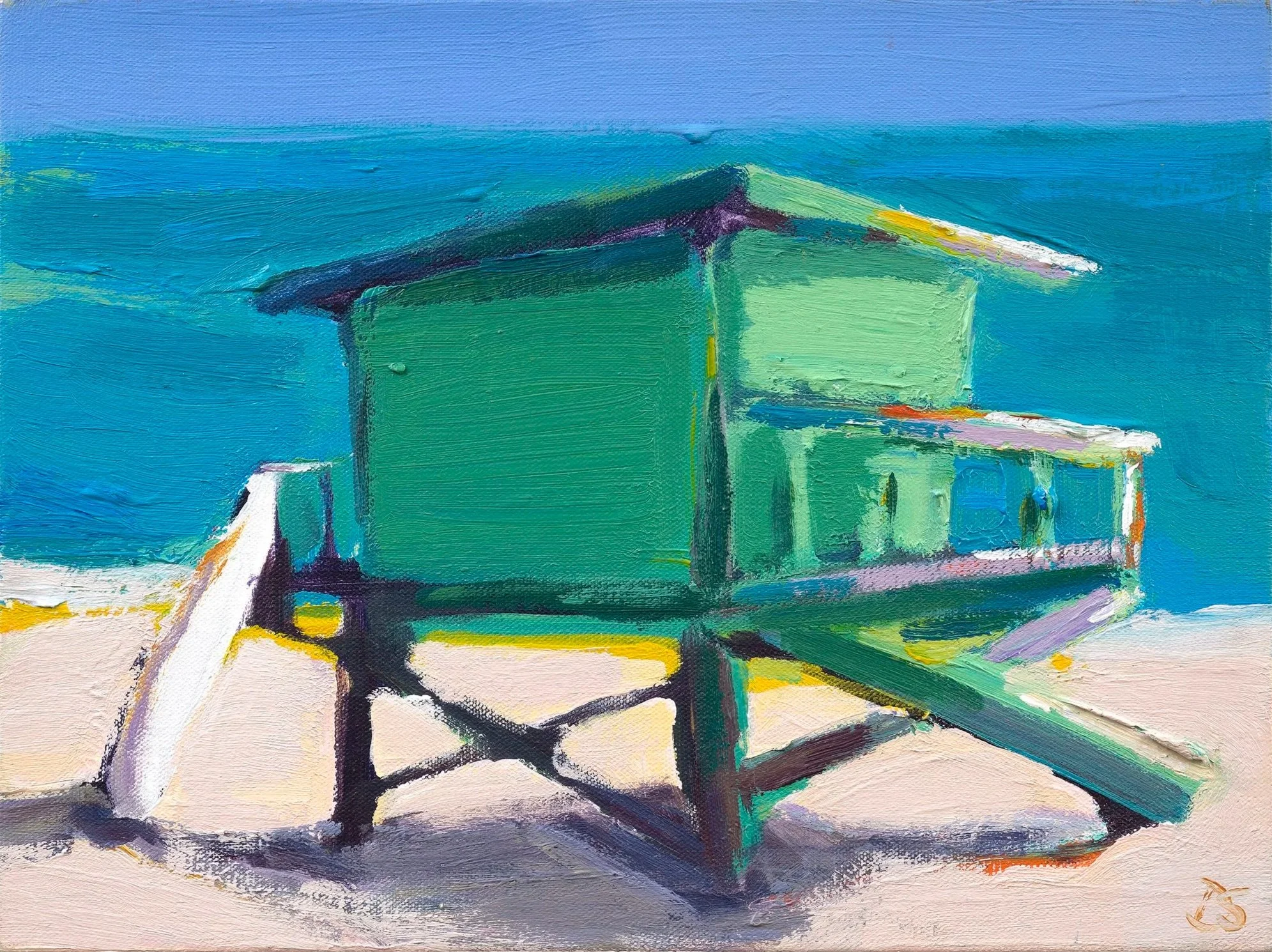 Calm Morning
Acrylic on canvas, 16 x 16 in
[Private Collection]