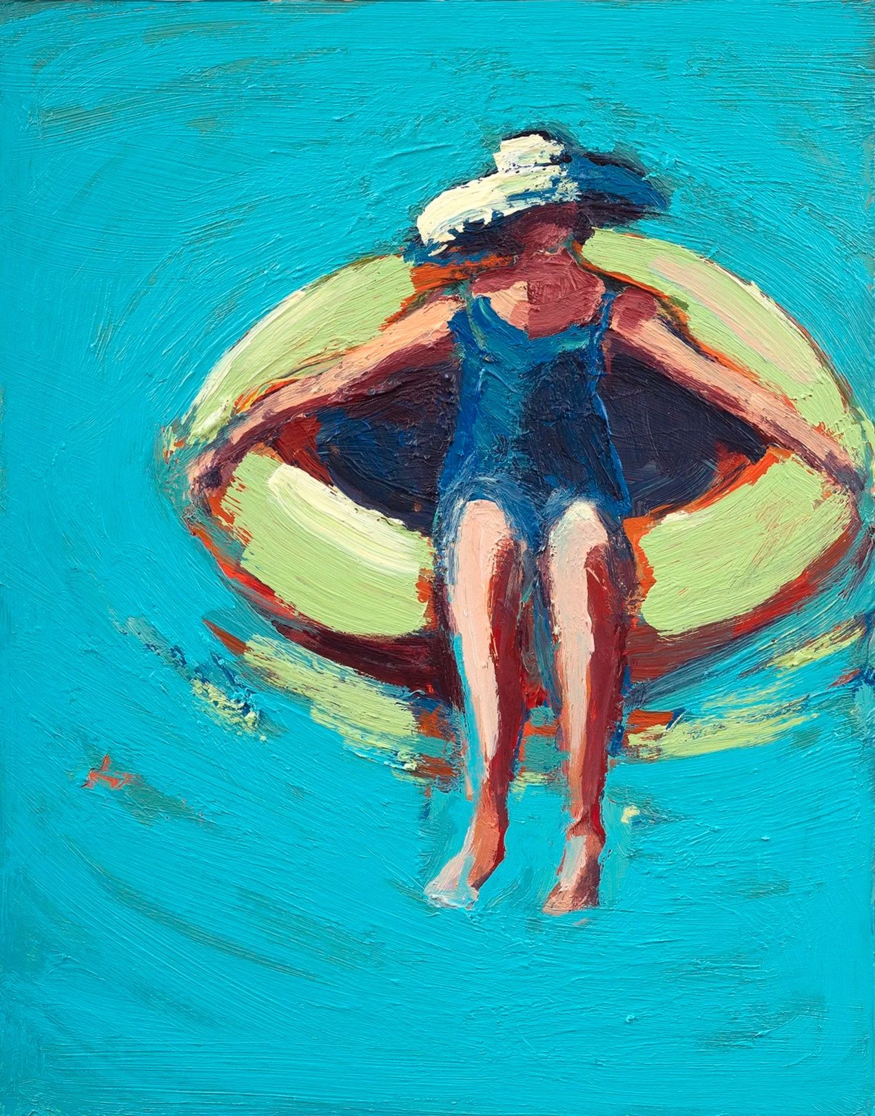 Floating
Acrylic and oil on canvas, 14 x 11 in