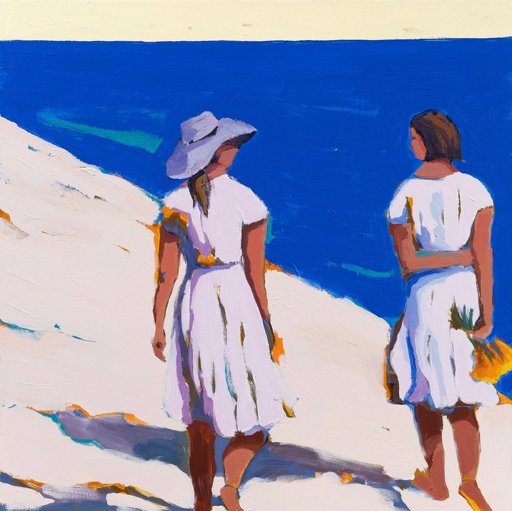 Calm Walk
Acrylic and oil on canvas, 40 x 40 in