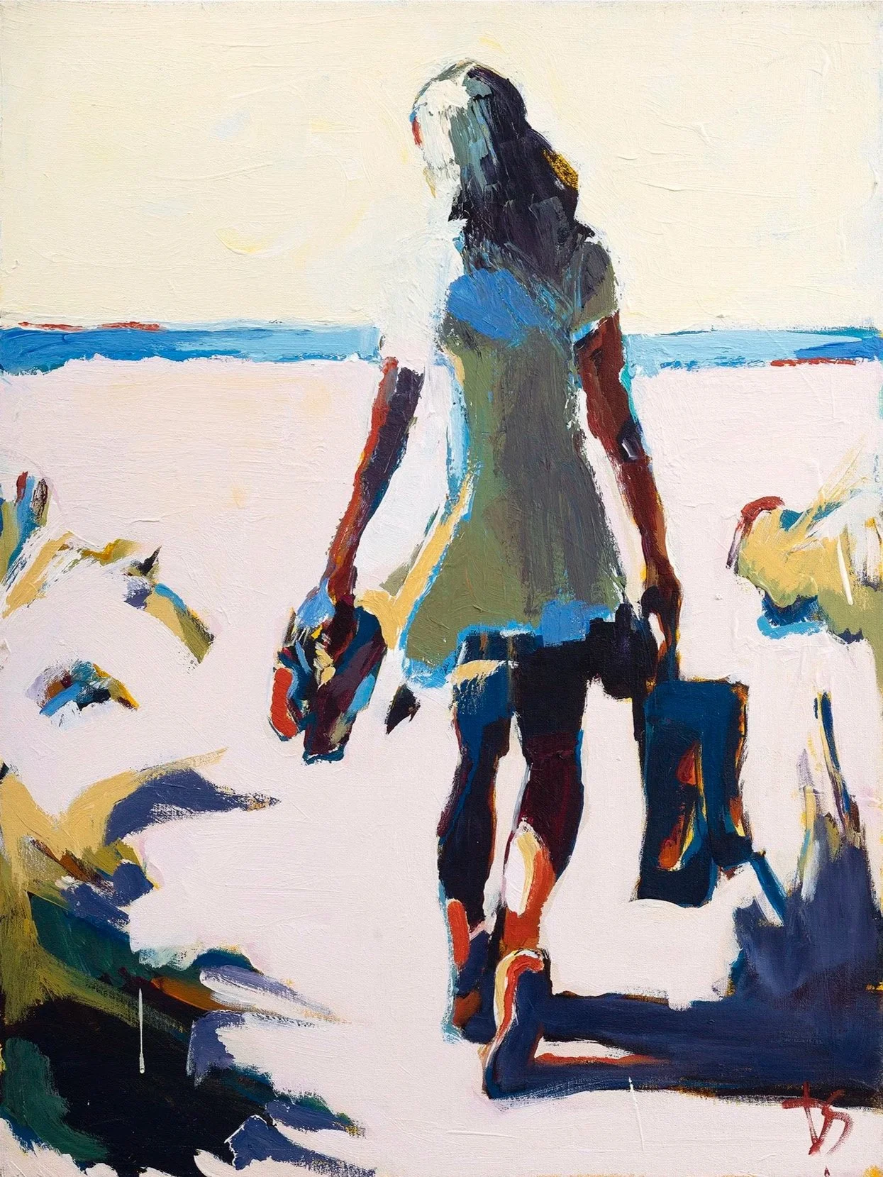 Sunny Beach Day
Acrylic on canvas, 40 x 30 in