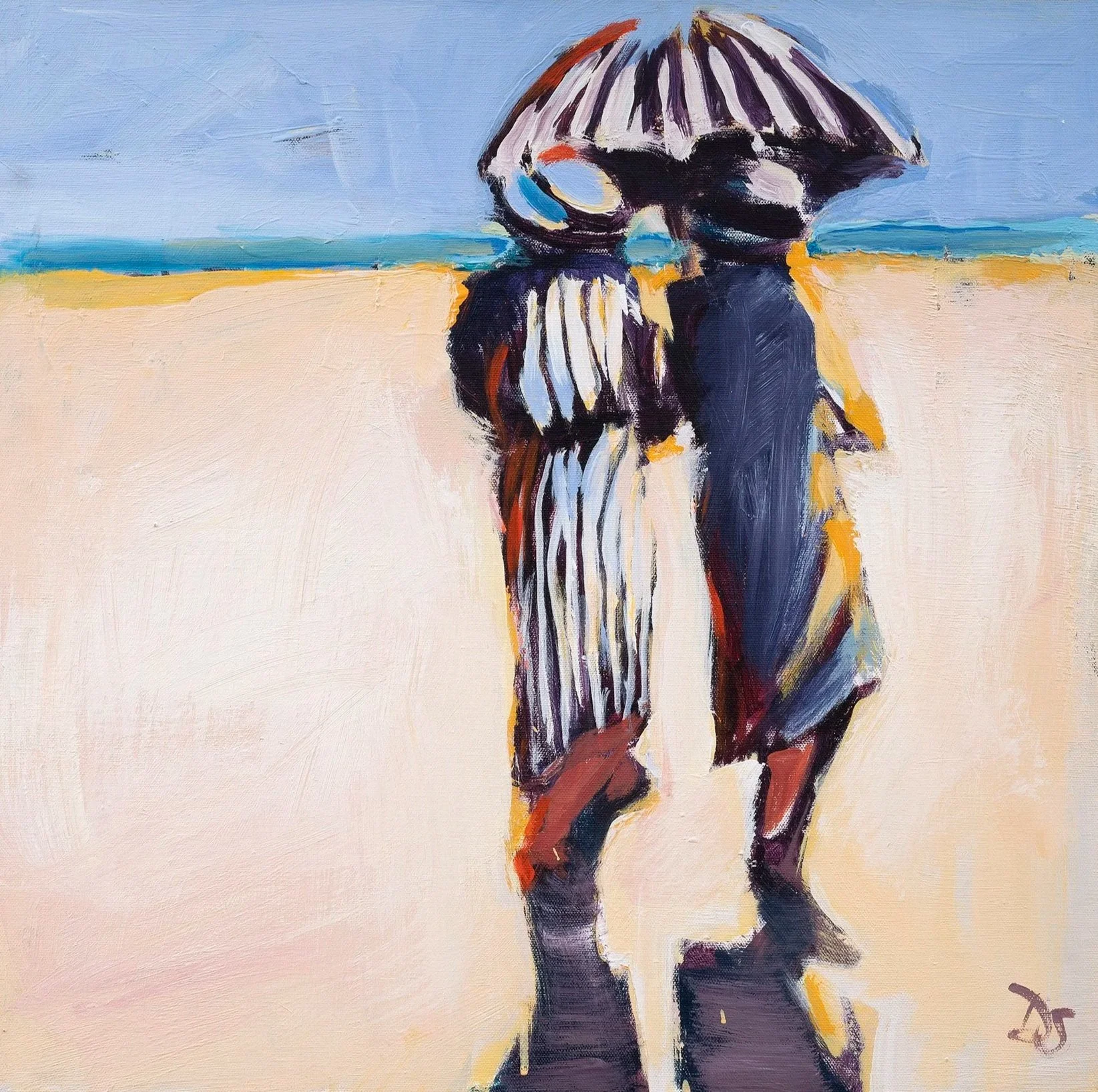 Cozy Beach Walk
Acrylic on canvas, 20 x 20 in