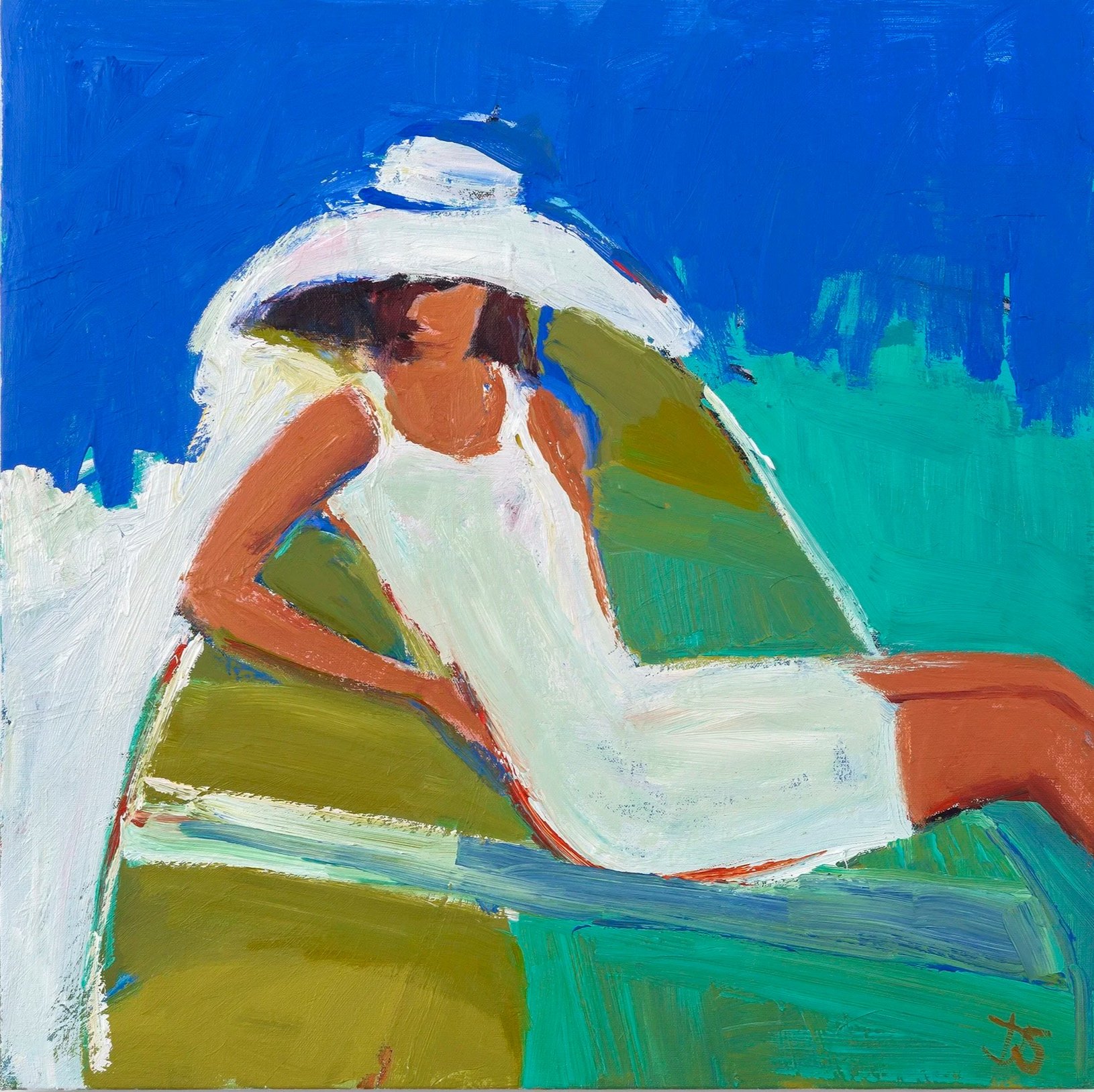 Boating
Acrylic on canvas, 24 x 24 in
[Private Collection]
