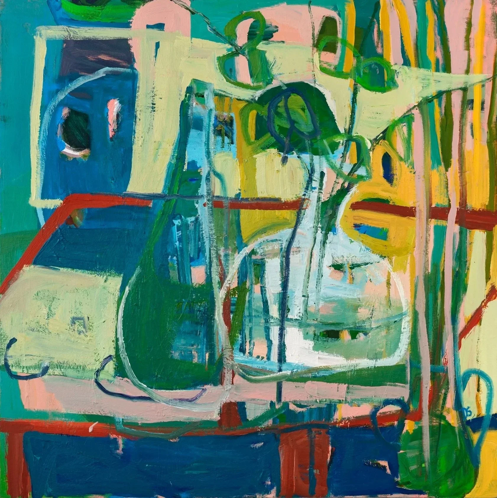 Celebration
Acrylic and oil on canvas, 48 x 48 in