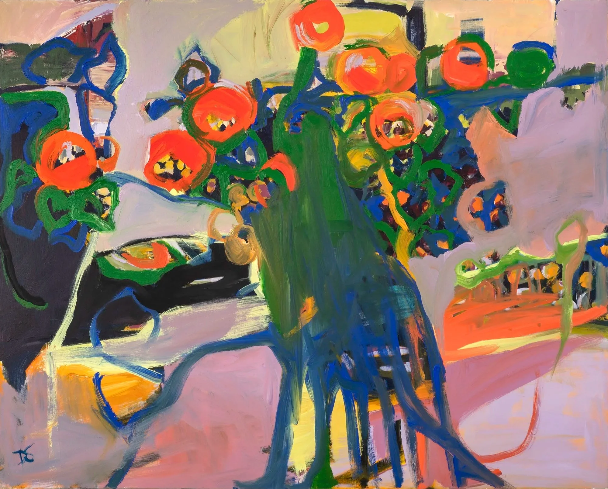 Blooming
Acrylic on canvas, 48 x 60 in
[Private Collection]