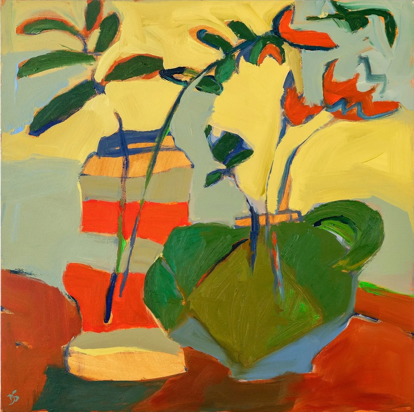 Playful Pair
Acrylic and oil on canvas, 40 x 40 in
