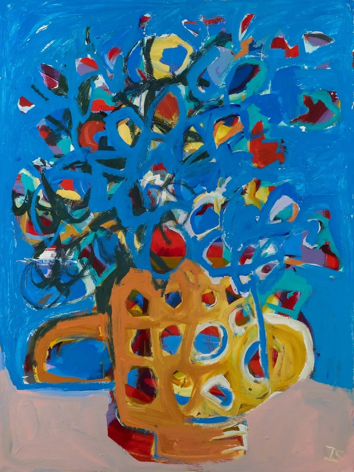 Sapphire Bloom, 2023
Acrylic on canvas, 48 x 36 in