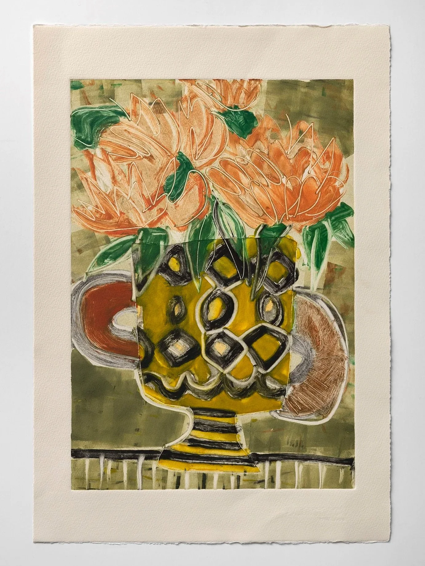 Spring Bloom
Unique monotype on paper, 22 x 15 in