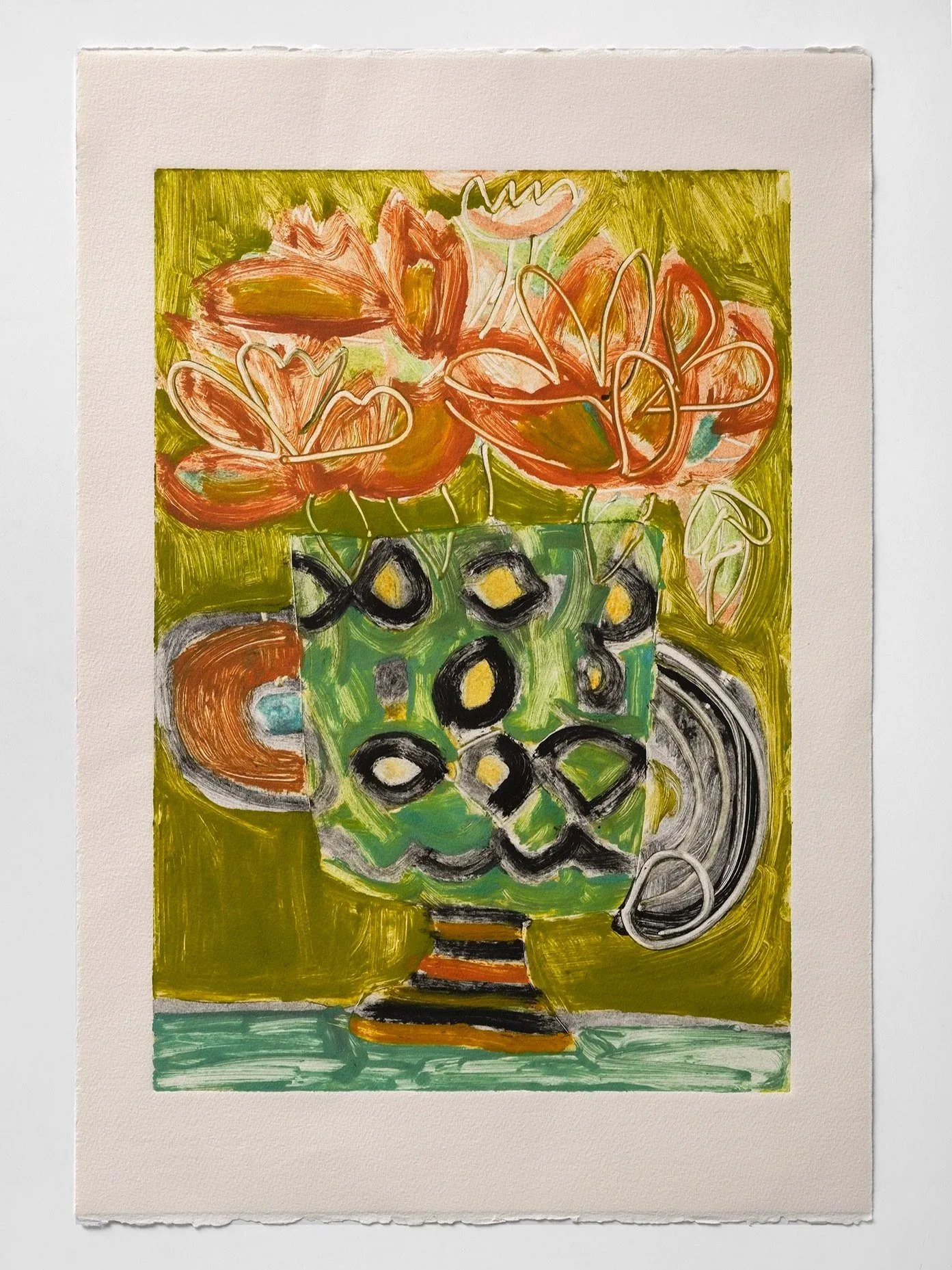 Summer Bloom
Unique monotype on paper, 22 x 15 in