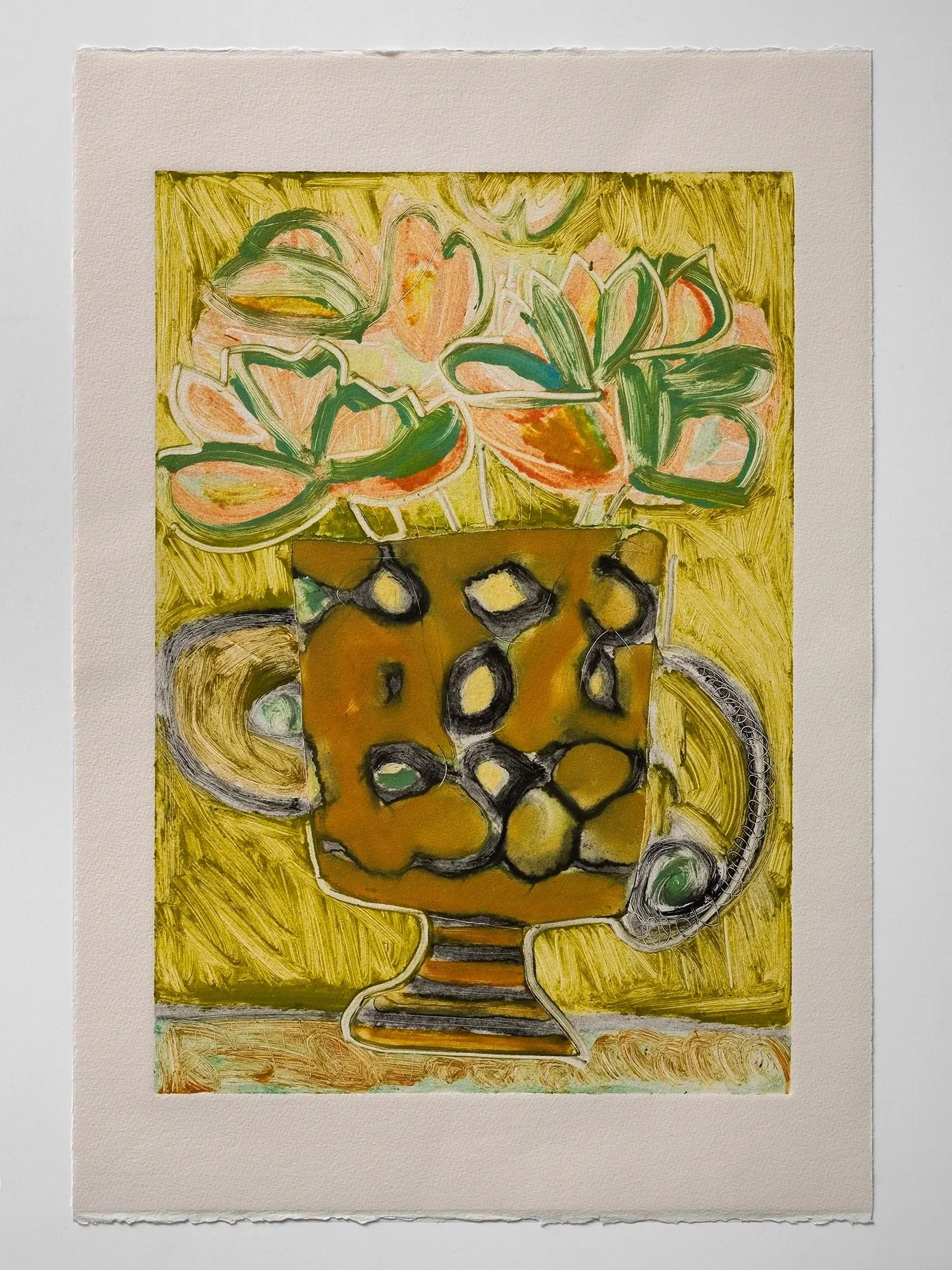 Sunny Bloom
Unique monotype on paper, 22 x 15 in