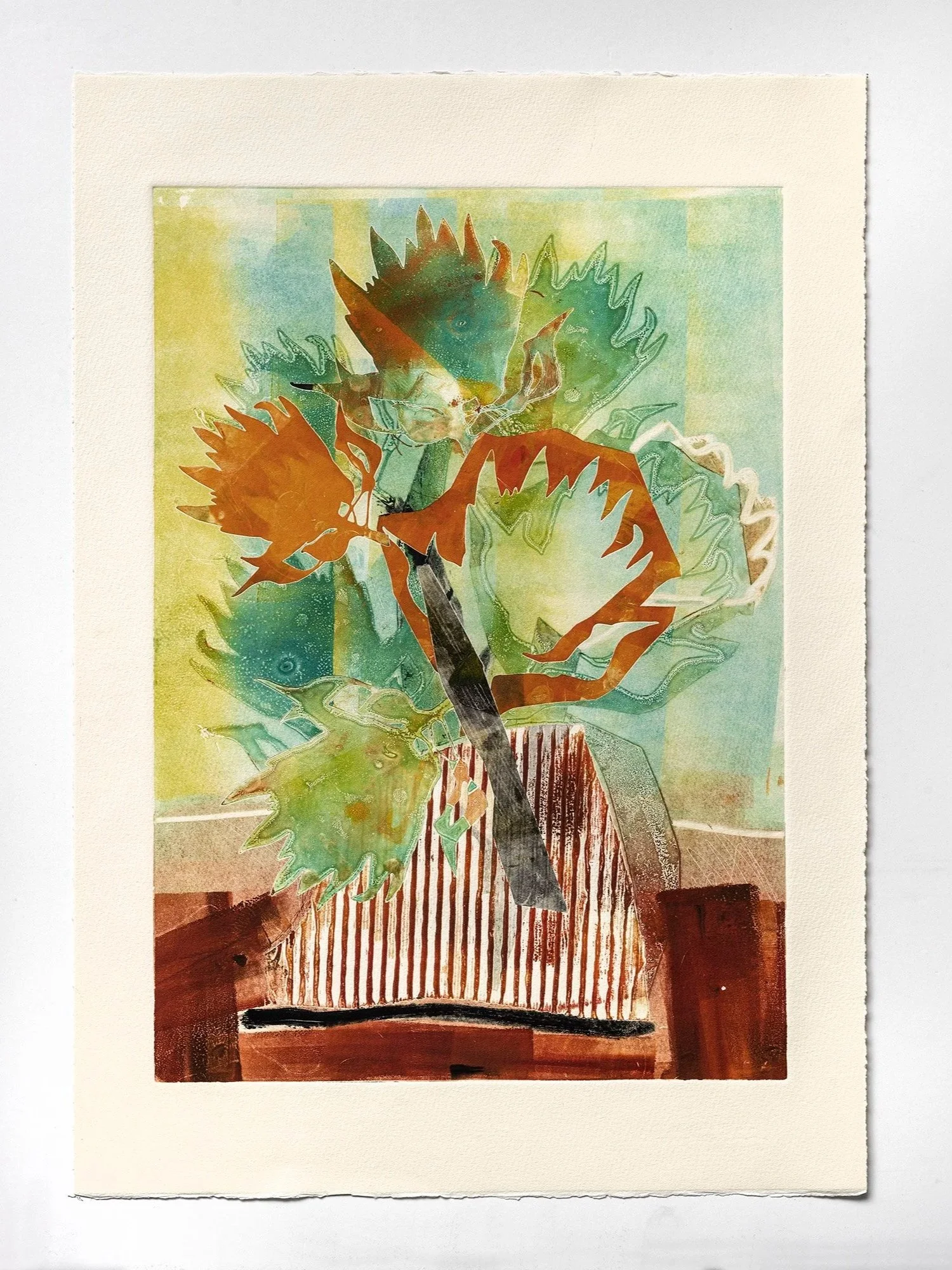 Proteas For You
Unique monotype on paper, 22 x 15 in