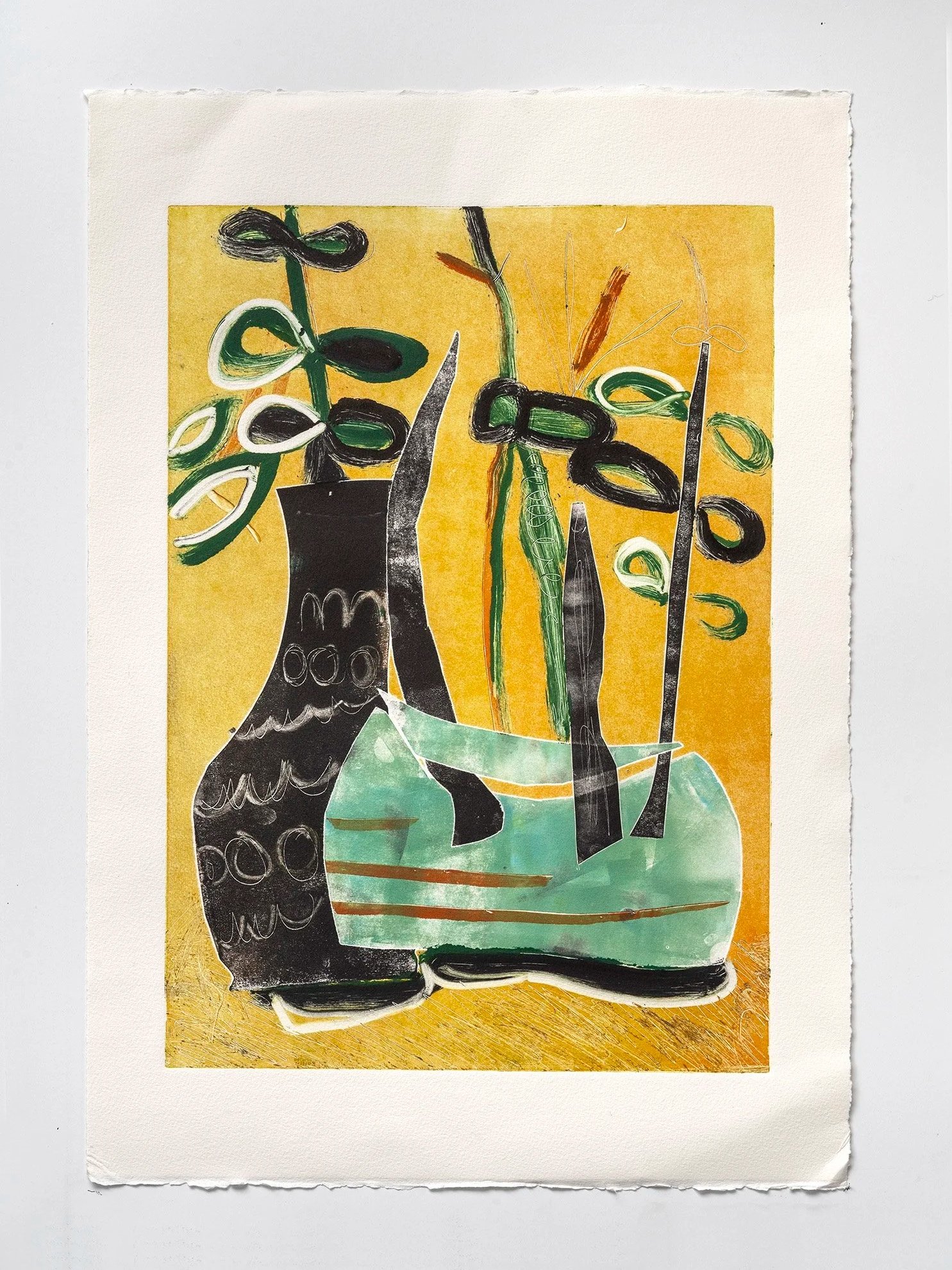 In the Light
Unique monotype on paper, 22 x 15 in