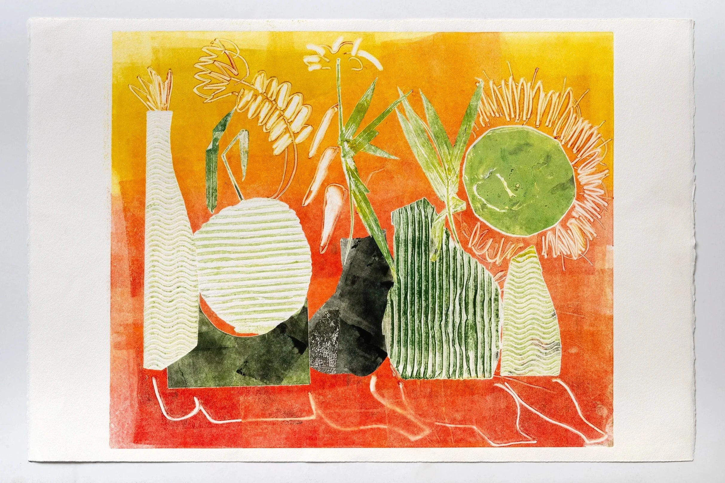 Citrus Light
Unique monotype on paper, 15 x 22 in