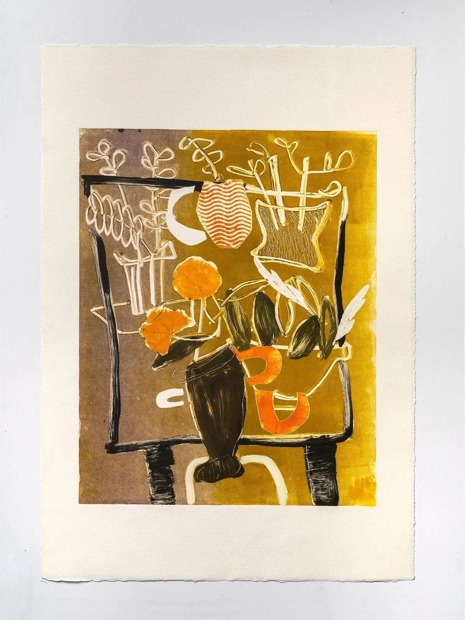 Domestic Stillness
Unique monotype on paper, 22 x 15 in