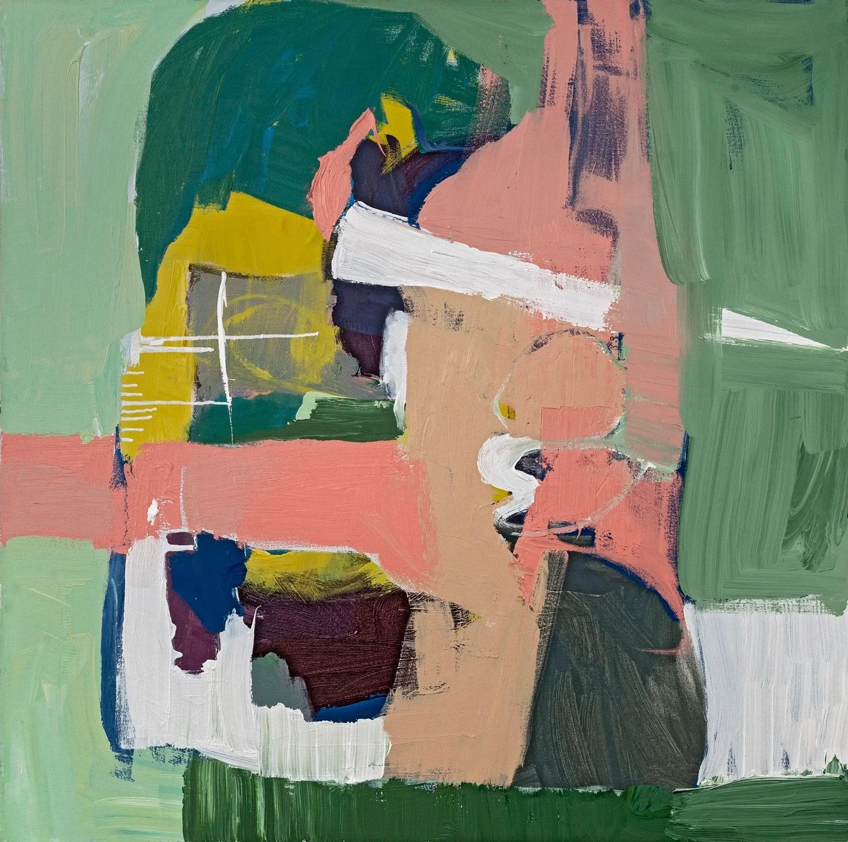 Pink Vase 
Acrylic on canvas, 40 x 40 in