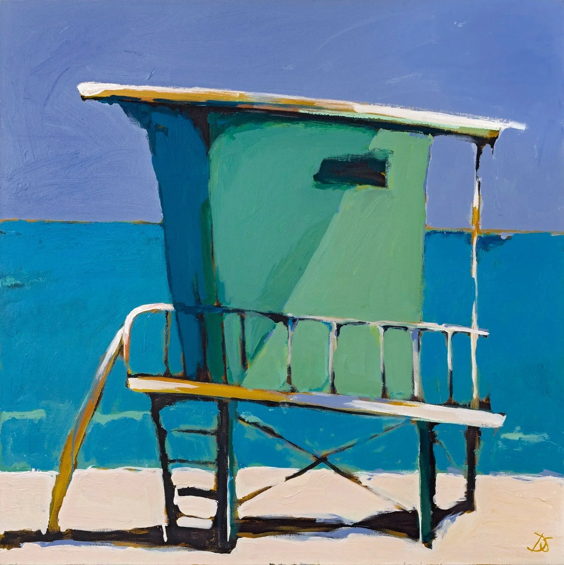 Lifeguard Stand
Acrylic and oil on canvas, 48 x 48 in