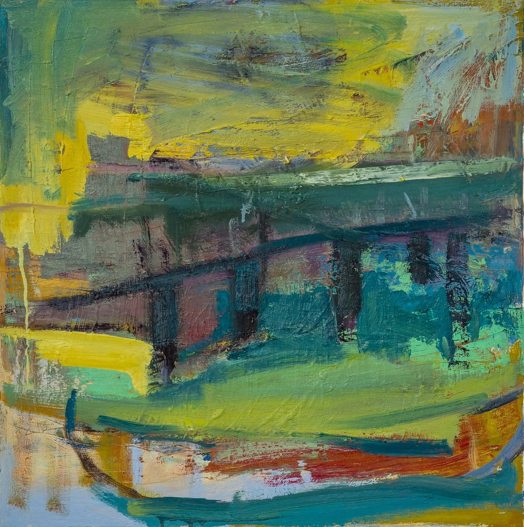 The Bridge
Oil on canvas, 24 x 24 in