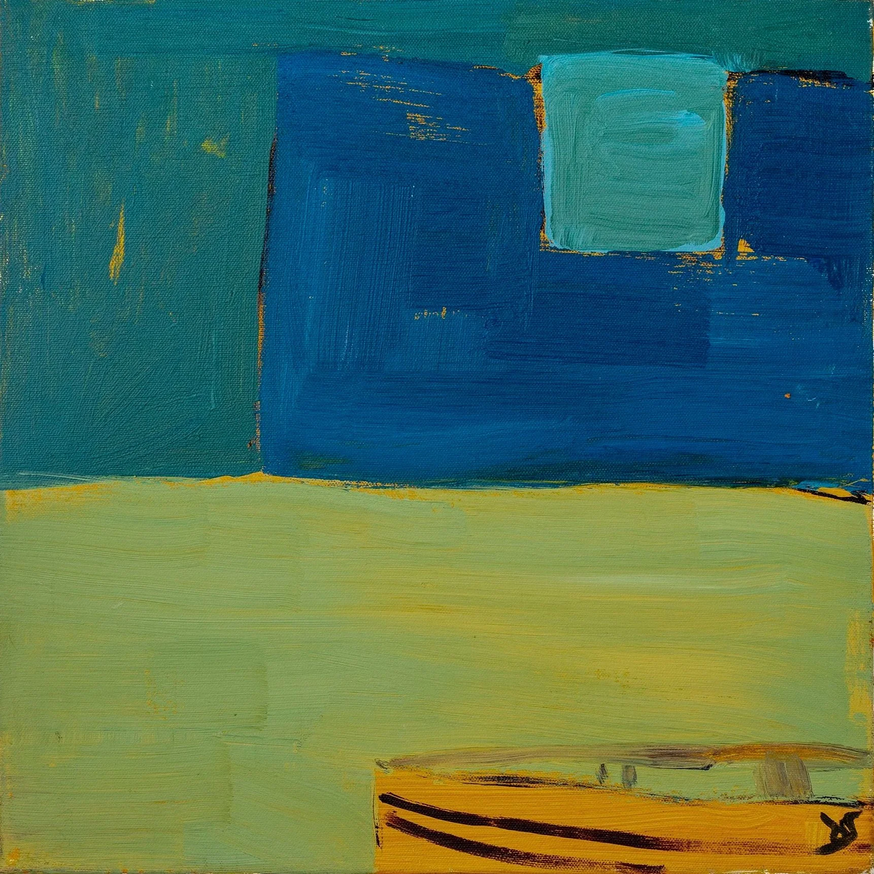 Lake At Night
Acrylic on canvas, 16 x 16 in