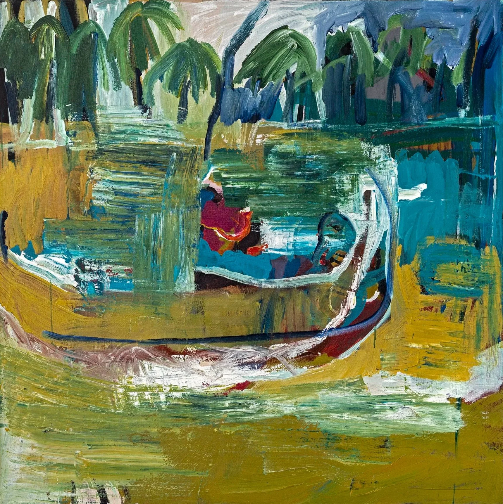 Reflected Passage
Acrylic on canvas, 40 x 40 in