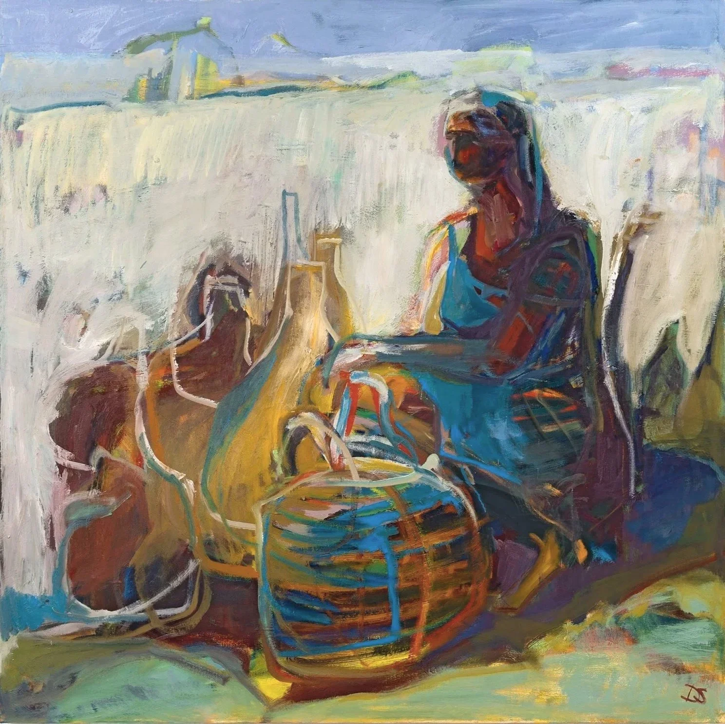 Solitude of a Craft Woman
Oil on canvas, 48 x 48 in