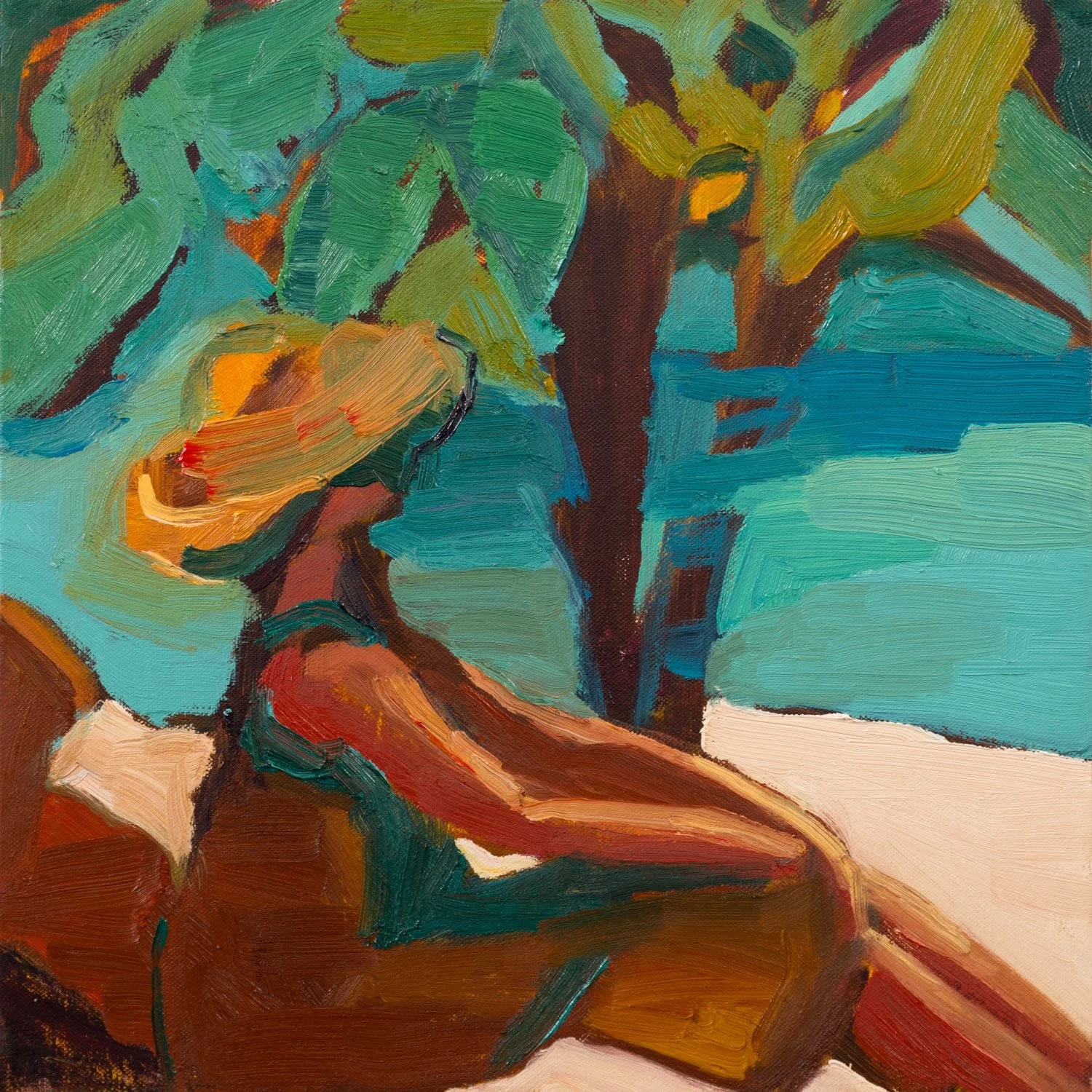 Contemplation
Oil on canvas, 14 x 14 in