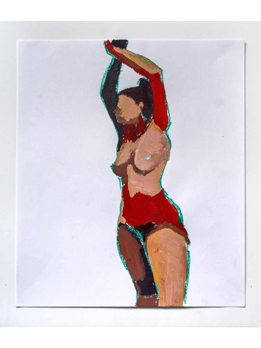 Gesture II
Mixed media on paper