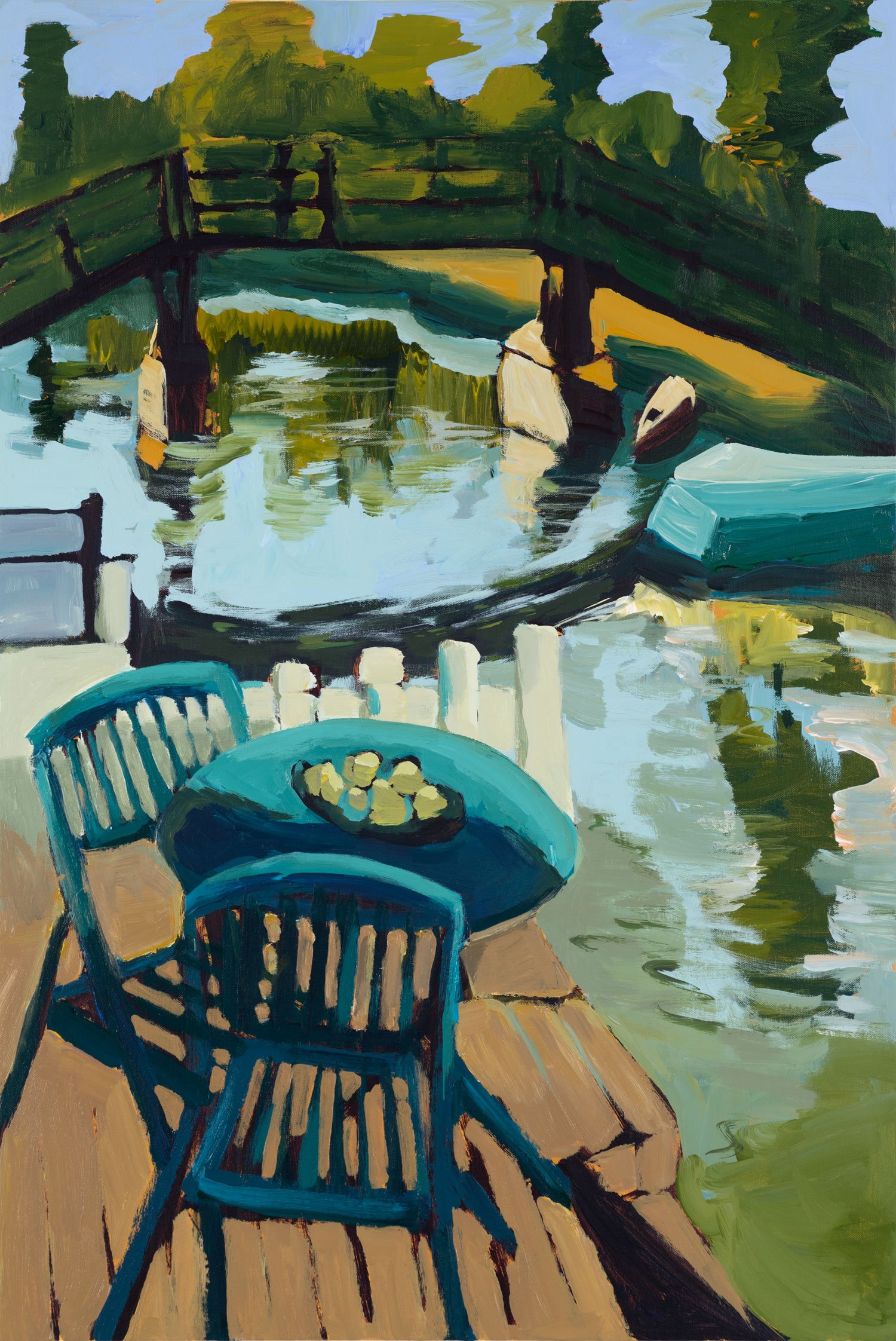 By the Canal
Acrylic on canvas, 36 x 24 in