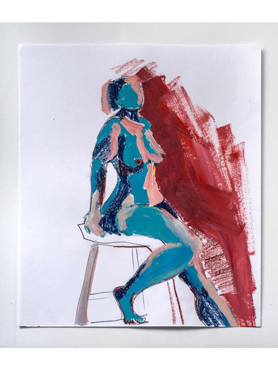 Gesture X
Mixed media on paper