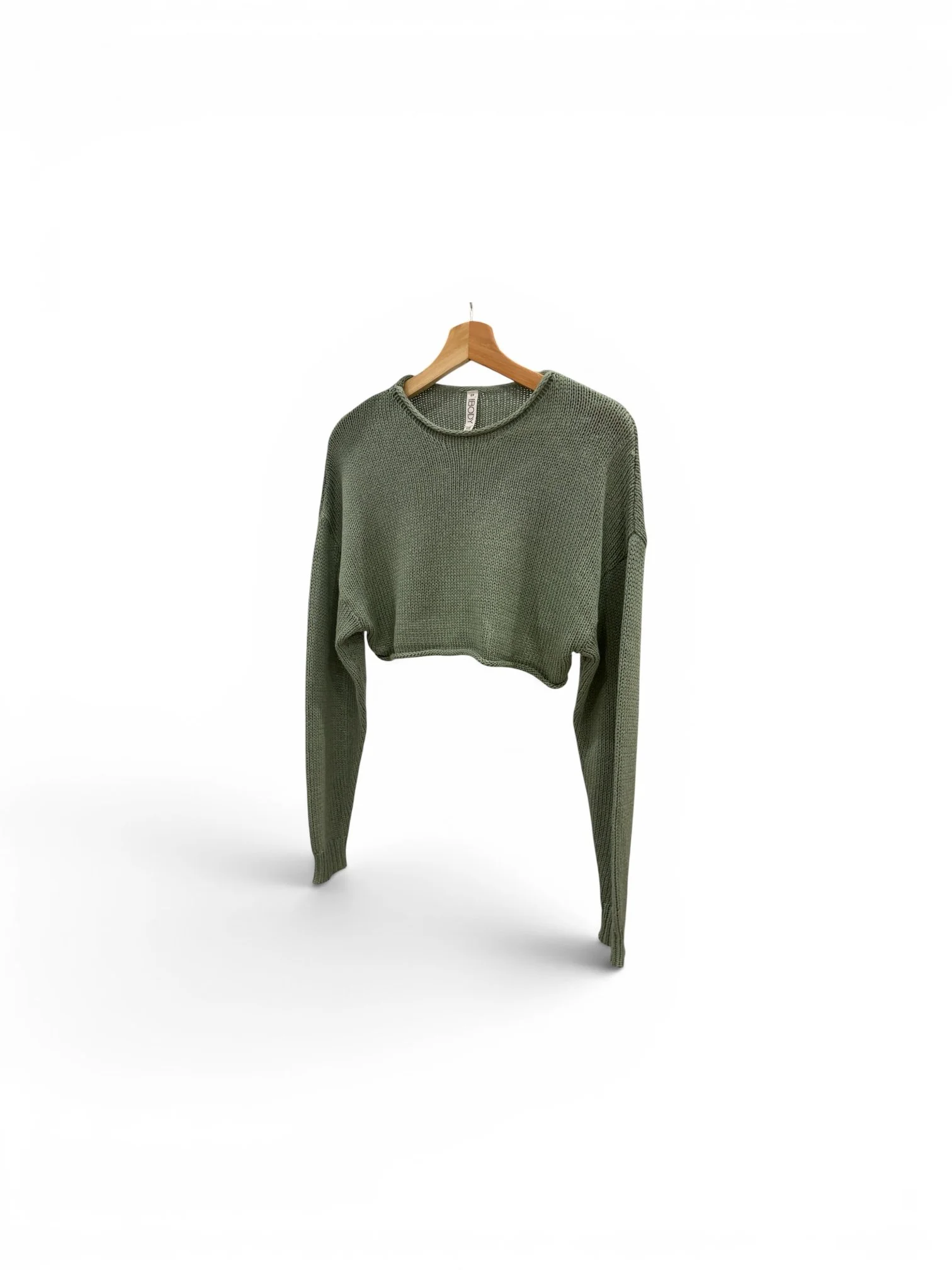 Cotton On Body Green Cropped Knit Jumper Size S