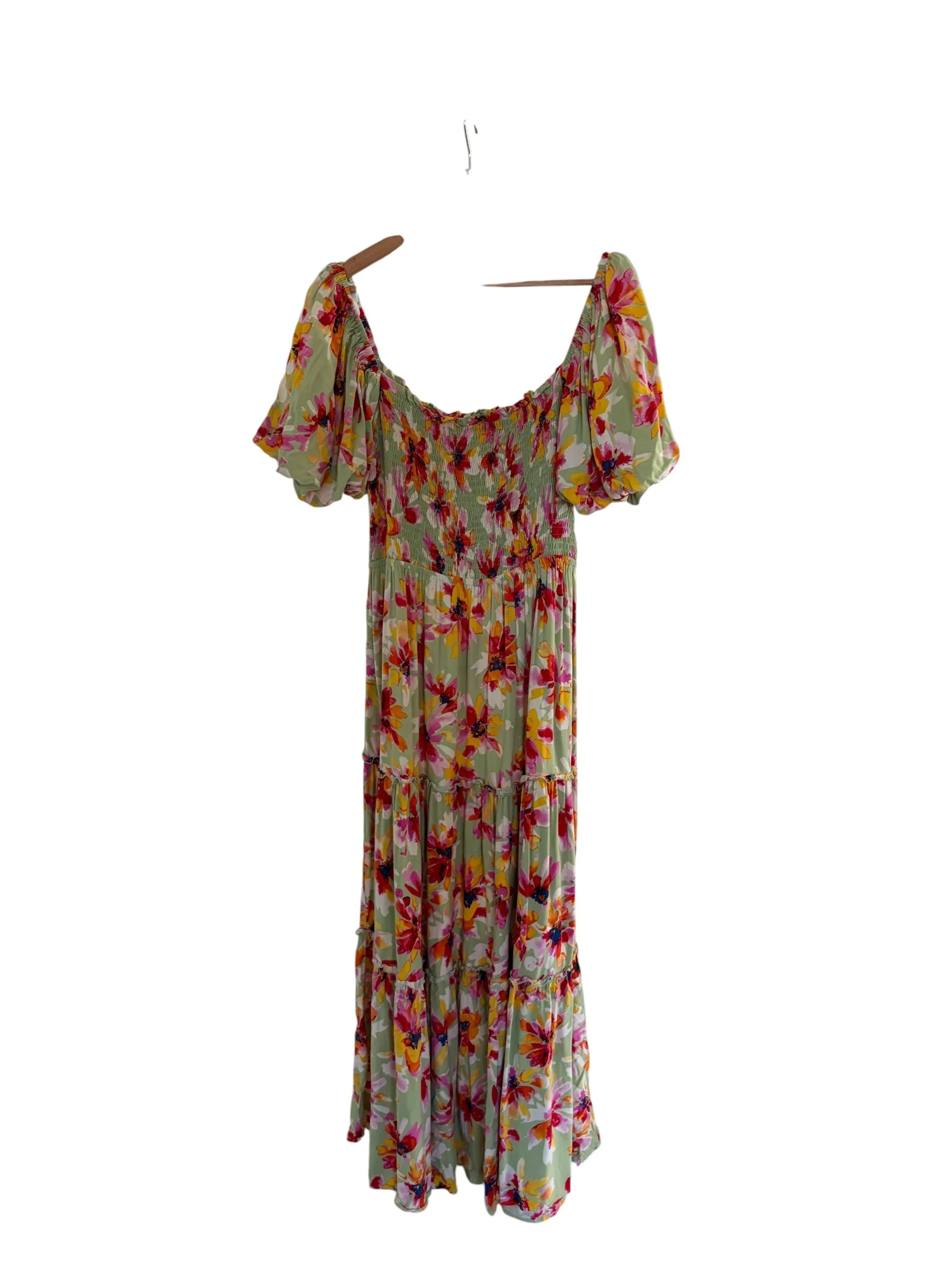 Floral Print Maxi Dress Size 16